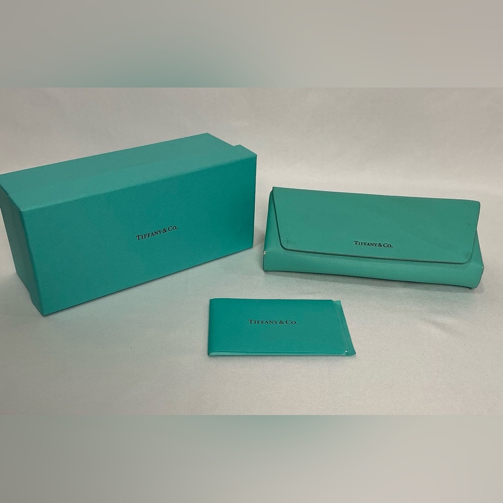Tiffany & Co. Glass Case And Box Set